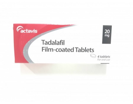 Tadalafil 20 mg. 4 tablets